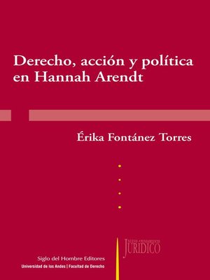 cover image of Derecho, acción y política en Hannah Arendt